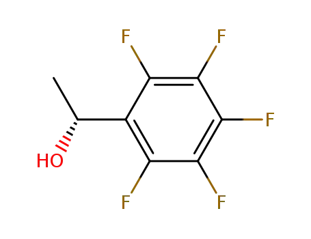 Molecular Structure of 104371-21-3 (R(+)-1-(PENTAFLUOROPHENYL)ETHANOL)