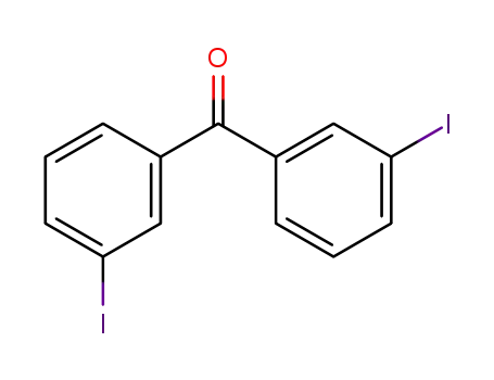 Molecular Structure of 25186-99-6 (3,3'-Diiodobenzophenone)