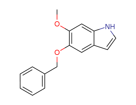 1H-Indole,6-methoxy-5-(phenylmethoxy)-