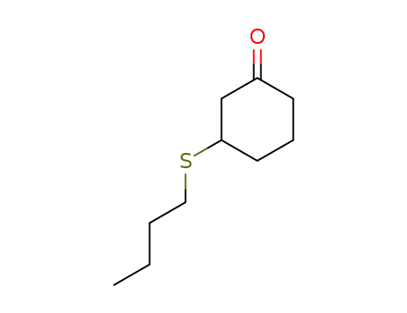 Molecular Structure of 505062-31-7 (Cyclohexanone, 3-(butylthio)-)