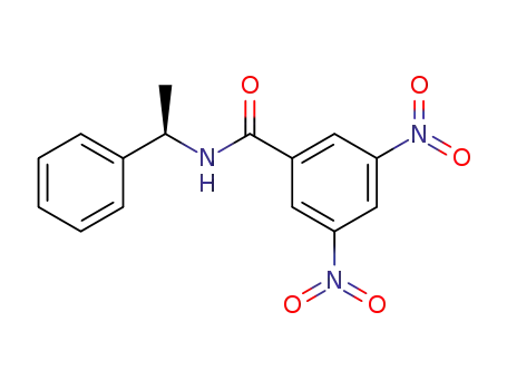 Molecular Structure of 69632-32-2 ((R)-(-)-N-(3,5-DINITROBENZOYL)-ALPHA-PHENYLETHYLAMINE)
