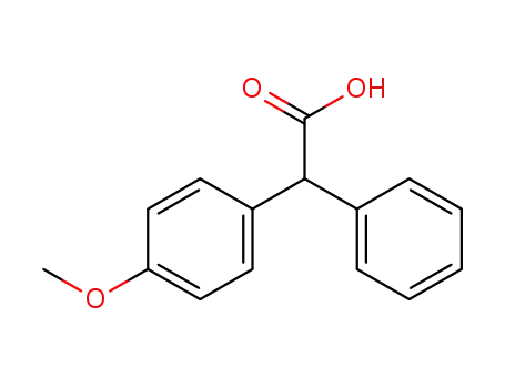 Molecular Structure of 21749-83-7 (2-(4-METHOXYPHENYL)-2-PHENYLACETIC ACID)