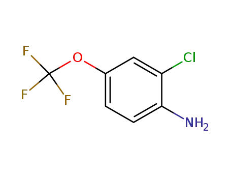 Molecular Structure of 69695-61-0 (2-CHLORO-4-(TRIFLUOROMETHOXY)ANILINE)