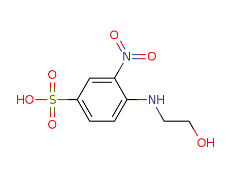 Molecular Structure of 741635-22-3 (Benzenesulfonic acid, 4-[(2-hydroxyethyl)amino]-3-nitro-)