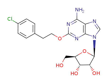 Molecular Structure of 131865-88-8 (2-[2-(4-Chlorophenyl)ethoxy]adenosine)
