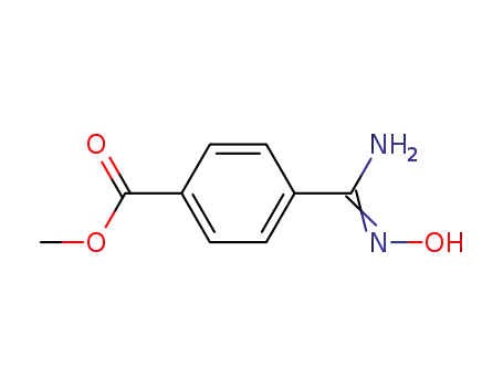 Molecular Structure of 65695-05-8 (METHYL 4-[(Z)-AMINO(HYDROXYIMINO)METHYL]BENZOATE)