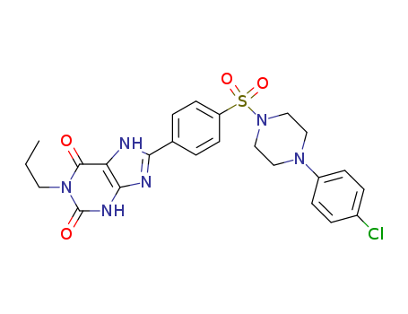 8-[4-[4-(4-Chlorophenzyl)piperazide-1-sulfonyl)phenyl]]-1-propylxanthine