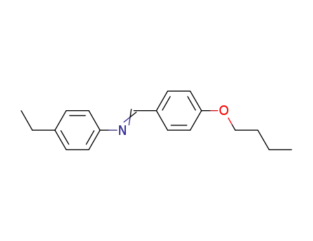 Molecular Structure of 29743-15-5 (P-BUTOXYBENZYLIDENE P-ETHYLANILINE)