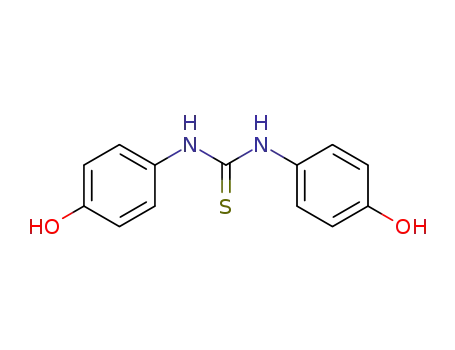 Molecular Structure of 1473-33-2 (Thiourea, N,N'-bis(4-hydroxyphenyl)-)
