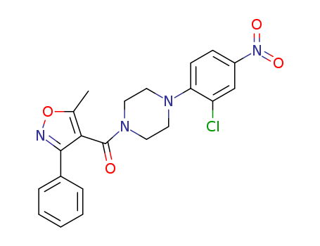 Methanone,[4-(2-chloro-4-nitrophenyl)-1-piperazinyl](5-methyl-3-phenyl-4-isoxazolyl)-