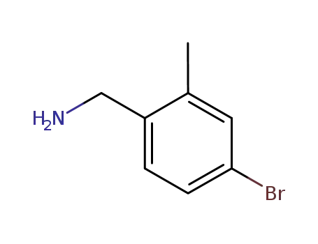 Molecular Structure of 376646-62-7 (4-BROMO-2-METHYLBENZYLAMINE)