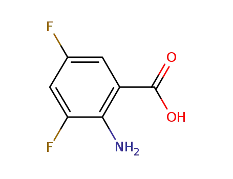 Molecular Structure of 126674-78-0 (2-amino-3,5-difluorobenzoic acid)