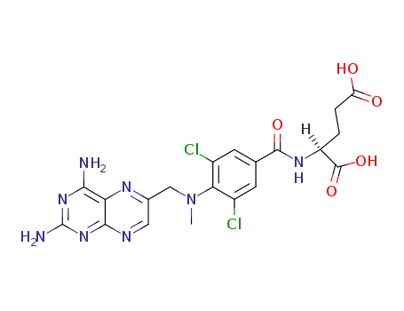 Molecular Structure of 528-74-5 (Dichloromethotrexate)
