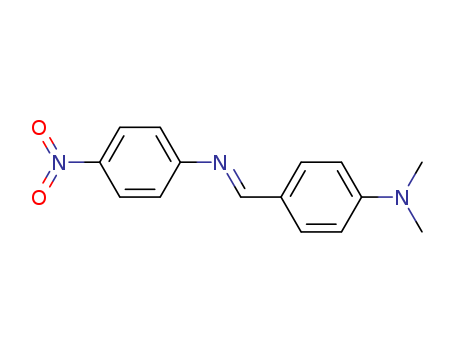 Molecular Structure of 59973-15-8 (Benzenamine, N,N-dimethyl-4-[(E)-[(4-nitrophenyl)imino]methyl]-)
