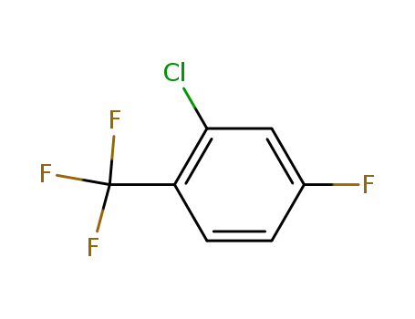 Molecular Structure of 94444-58-3 (2-CHLORO-4-FLUOROBENZOTRIFLUORIDE)