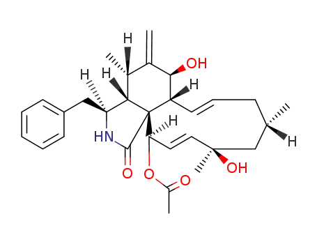 Molecular Structure of 53760-19-3 (Cytochalasin H)