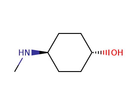 Molecular Structure of 22348-44-3 (TRANS-4-(METHYLAMINO)CYCLOHEXANOL)