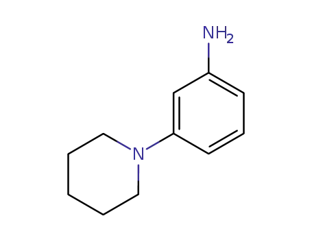 Molecular Structure of 27969-75-1 (3-Piperidin-1-ylaniline)
