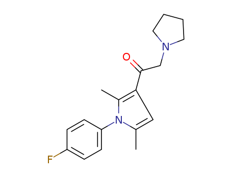 1-[1-(4-Fluorophenyl)-2,5-dimethyl-1H-pyrrol-3-yl]-2-(1-pyrrolidinyl)ethanone