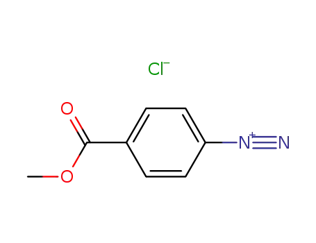 Molecular Structure of 19183-08-5 (Benzenediazonium, 4-(methoxycarbonyl)-, chloride)