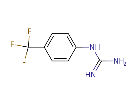 Molecular Structure of 130066-24-9 (N-(4-TRIFLUOROMETHYL-PHENYL)-GUANIDINE)