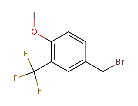 Molecular Structure of 261951-89-7 (4-Methoxy-3-(trifluoromethyl)benzyl bromide)