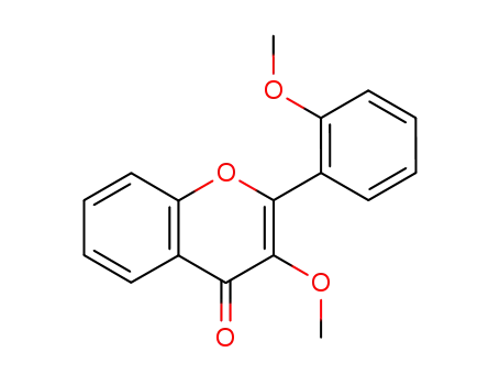 Molecular Structure of 105827-35-8 (4H-1-Benzopyran-4-one, 3-methoxy-2-(2-methoxyphenyl)-)