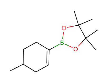 Molecular Structure of 865869-26-7 (4,4,5,5-TETRAMETHYL-2-(4-METHYLCYCLOHEX-1-ENYL)-1,3,2-DIOXABOROLANE)