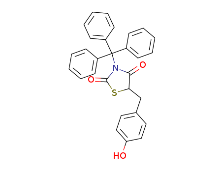 2,4-Thiazolidinedione, 5-[(4-hydroxyphenyl)methyl]-3-(triphenylmethyl)-