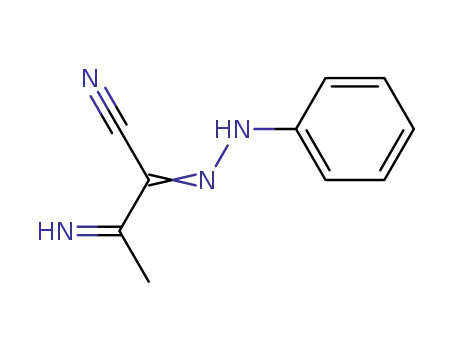 Butanenitrile, 3-imino-2-(phenylhydrazono)-