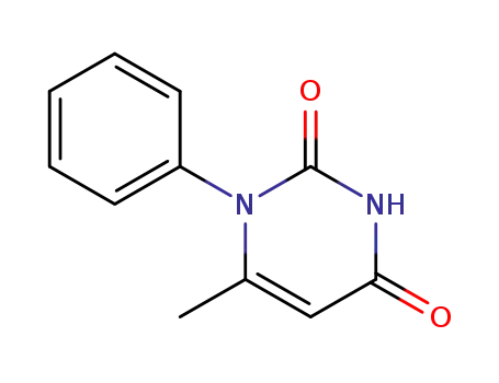 Molecular Structure of 1015-64-1 (1-Phenyl-6-methyl-1,2,3,4-tetrahydropyrimidine-2,4-dione)