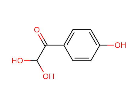 Molecular Structure of 197447-05-5 (4-HYDROXYPHENYLGLYOXAL HYDRATE)