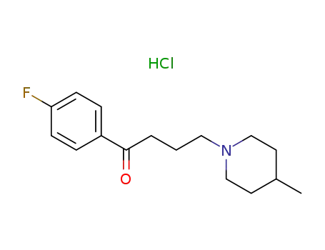 Molecular Structure of 1622-79-3 (1-[3-(p-fluorobenzoyl)propyl]-4-methylpiperazinium chloride)