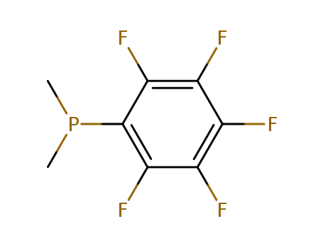 Molecular Structure of 5075-61-6 ((Pentafluorophenyl)dimethylphosphine)