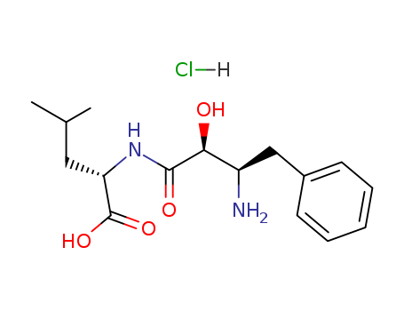 L-Leucine,N-[(2S,3R)-3-amino-2-hydroxy-1-oxo-4-phenylbutyl]-, hydrochloride (1:1)