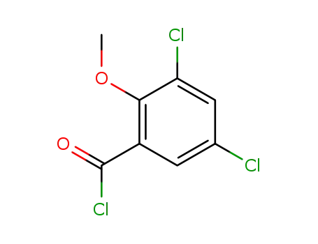 Molecular Structure of 5213-08-1 (Benzoyl chloride, 3,5-dichloro-2-methoxy-)