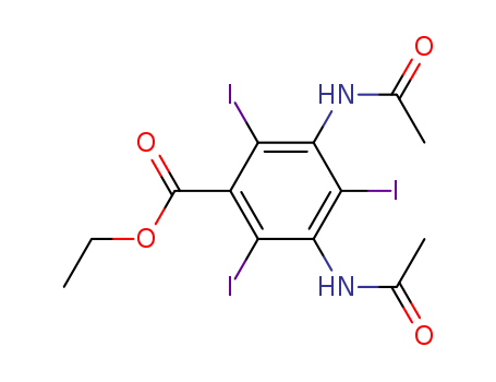 Benzoic acid,3,5-bis(acetylamino)-2,4,6-triiodo-, ethyl ester