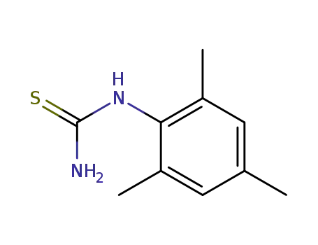 Molecular Structure of 91059-97-1 (N-(2,4,6-TRIMETHYLPHENYL)THIOUREA)