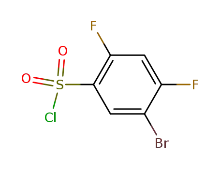 Molecular Structure of 287172-61-6 (5-BROMO-2,4-DIFLUOROBENZENESULFONYL CHLORIDE)