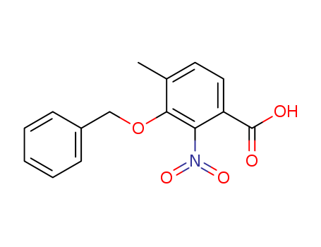 6623-31-0,3-(benzyloxy)-4-methyl-2-nitrobenzoic acid,