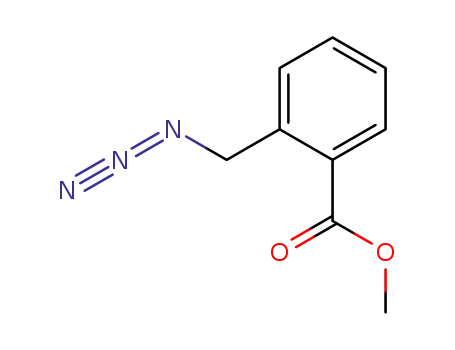 Molecular Structure of 329781-57-9 (Benzoic acid, 2-(azidomethyl)-, methyl ester)
