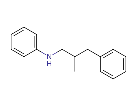 Molecular Structure of 96594-31-9 (N-(2-Methyl-3-phenylpropyl)-anilin)