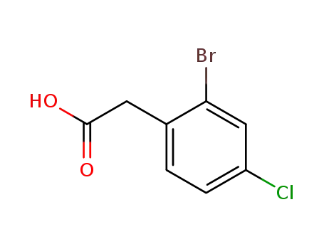 Molecular Structure of 52864-56-9 ((2-bromo-4-chlorophenyl)acetic acid)
