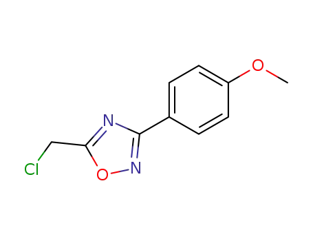 Molecular Structure of 57238-76-3 (5-(CHLOROMETHYL)-3-(4-METHOXYPHENYL)-1,2,4-OXADIAZOLE)
