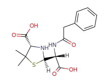 Molecular Structure of 87492-68-0 ((5R,6S,3S)-benzyl-D-penicilloic acid)