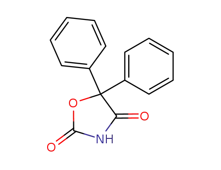 Molecular Structure of 4171-11-3 (5,5-Diphenyloxazolidine-2,4-dione)