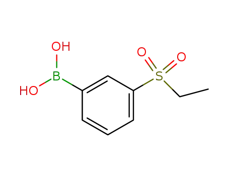 Molecular Structure of 845870-47-5 (3-ETHYLSULFONYLPHENYLBORONIC ACID)