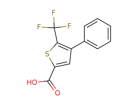 Molecular Structure of 208108-76-3 (4-PHENYL-5-(TRIFLUOROMETHYL)THIOPHENE-2-CARBOXYLIC ACID)