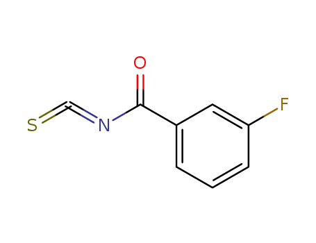 Molecular Structure of 100663-24-9 (Benzoyl isothiocyanate, 3-fluoro-)