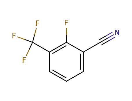 Molecular Structure of 146070-35-1 (2-Fluoro-3-(trifluoromethyl)benzonitrile)
